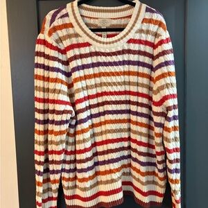 St. John's Bay Colorful Striped Sweater